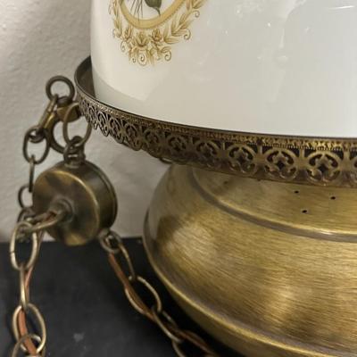 Sale Photo Thumbnail #86: Swag Hanging Lamp with chain cord