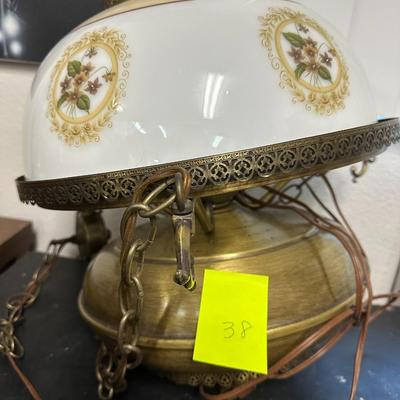 Sale Photo Thumbnail #87: Swag Hanging Lamp with chain cord