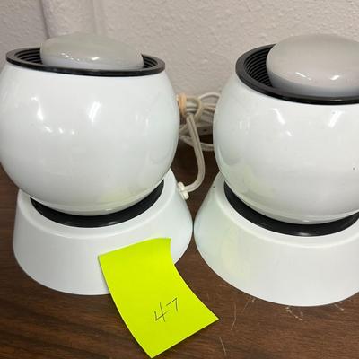 Sale Photo Thumbnail #104: Pair of matching mid century eyeball lamps.  Hard to find item, very collectible