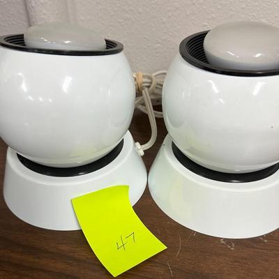 Sale Photo Thumbnail #103: Pair of matching mid century eyeball lamps.  Hard to find item, very collectible