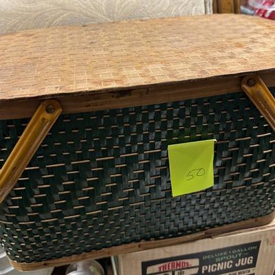 Sale Photo Thumbnail #109: Vintage picnic basket
In very nice condition