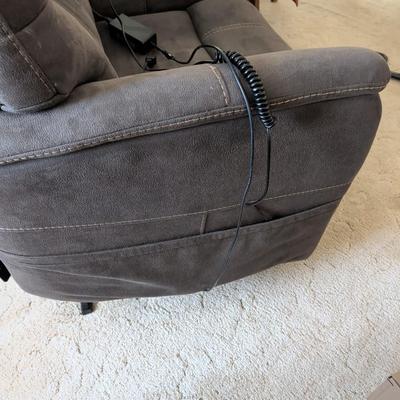 Sale Photo Thumbnail #34: Electric Power recliner only a couple years old. Works great!  Bought at American Furniture. Micro-Suede material.