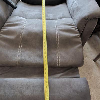 Sale Photo Thumbnail #38: Electric Power recliner only a couple years old. Works great!  Bought at American Furniture. Micro-Suede material.