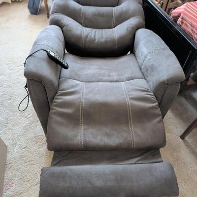 Sale Photo Thumbnail #37: Electric Power recliner only a couple years old. Works great!  Bought at American Furniture. Micro-Suede material.