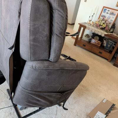 Sale Photo Thumbnail #42: Electric Power recliner only a couple years old. Works great!  Bought at American Furniture. Micro-Suede material.