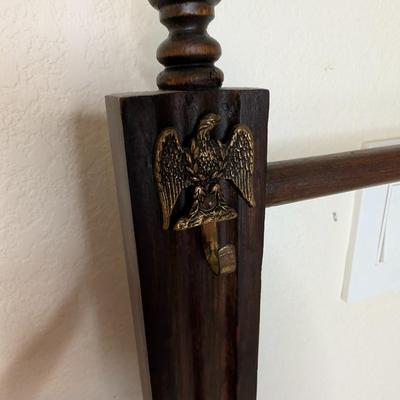 Sale Photo Thumbnail #9: Vintage walnut marble top dresser 
missing mirror, otherwise in excellent condition 
52" high
29 1/2" from floor to marble top 
30" wide
14" deep