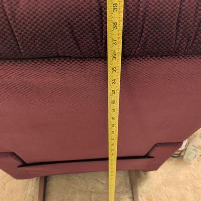 Sale Photo Thumbnail #50: Well loved Lazy Boy Recliner, maroon in color.  Still has lots of life left.