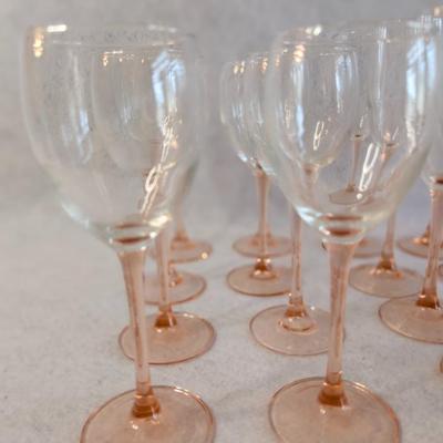 Sale Photo Thumbnail #391: Vintage Luminarc Pink-Stemmed cocktail glasses set of 23 
dessert wine-8
champagne-8
wine-7