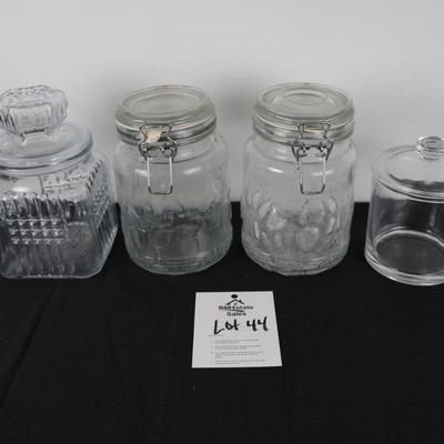 Sugar/Candy Jars Lot (4)