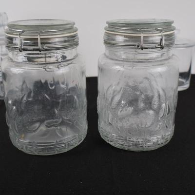 Sugar/Candy Jars Lot (4)