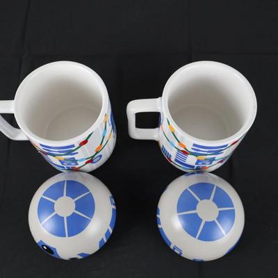 Star Mugs Holiday W/ Domes (Pair)