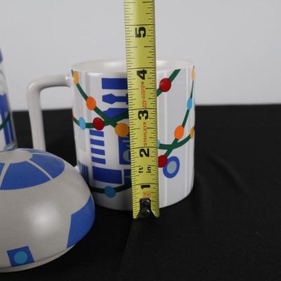 Star Mugs Holiday W/ Domes (Pair)