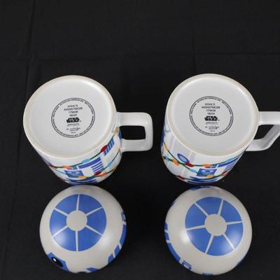 Star Mugs Holiday W/ Domes (Pair)