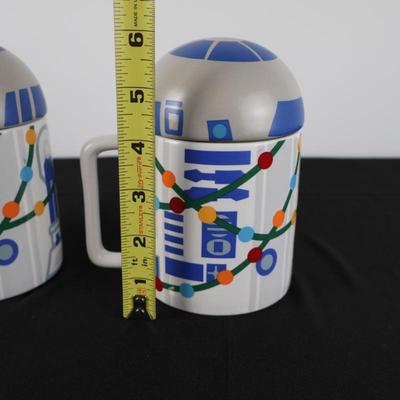 Star Mugs Holiday W/ Domes (Pair)