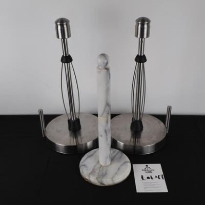 Paper Towel Holders Lot (3)