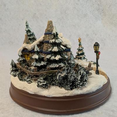 Sale Photo Thumbnail #435: Thomas Kinkade Lighted Cottage 
AA Batteries