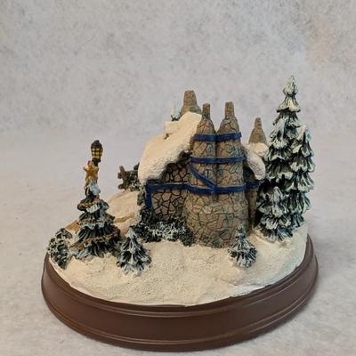 Sale Photo Thumbnail #431: Thomas Kinkade Lighted Cottage 
AA Batteries