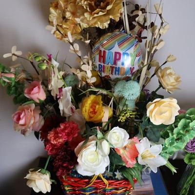 Silk Flowers and Crotched Bouquet (2)