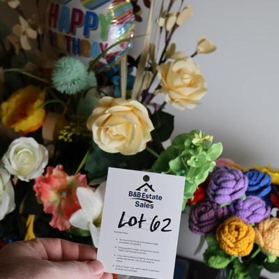 Silk Flowers and Crotched Bouquet (2)