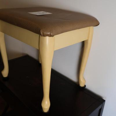 Beige Chair/Foot Stool