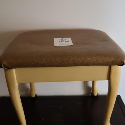 Beige Chair/Foot Stool