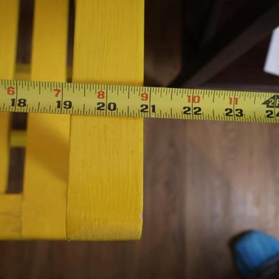 Yellow Folding Wood Chair