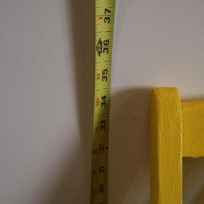 Yellow Folding Wood Chair