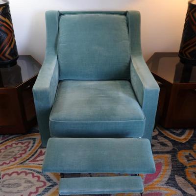 Blue Recliner with Dual Recliners