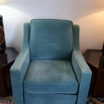 Blue Recliner with Dual Recliners