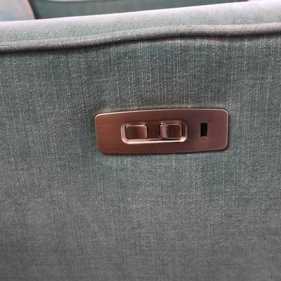 Blue Recliner with Dual Recliners