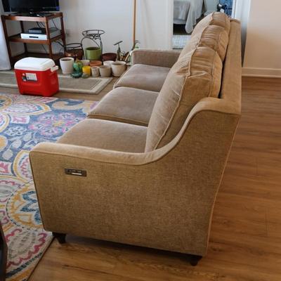 Bassett Sofa with Dual Recliners