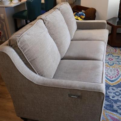 Bassett Sofa with Dual Recliners