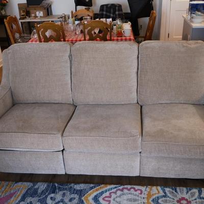 Bassett Sofa with Dual Recliners