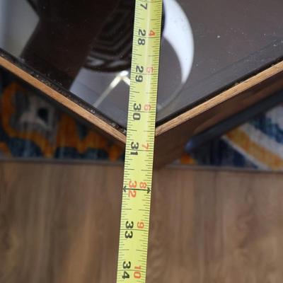 MCM Glass/Wood End tables Made by Lane (Pair)