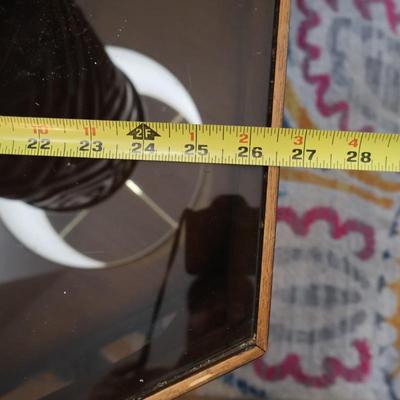 MCM Glass/Wood End tables Made by Lane (Pair)