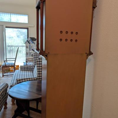 Sale Photo Thumbnail #469: Grandfather Clock 
Untested 
77 x 17 x 9