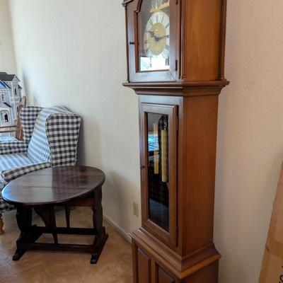 Sale Photo Thumbnail #470: Grandfather Clock 
Untested 
77 x 17 x 9