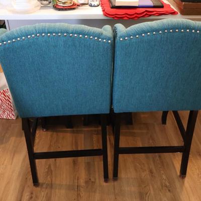Blue Barstool Chairs (Pair)