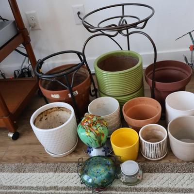 Flower Pots and Cultivator