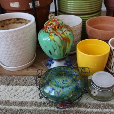 Flower Pots and Cultivator