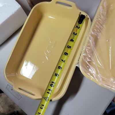 Sale Photo Thumbnail #471: Opened only to photograph, this is for 2 9 x 12 stoneware baking pans