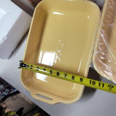 Sale Photo Thumbnail #472: Opened only to photograph, this is for 2 9 x 12 stoneware baking pans