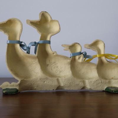 Cast iron Family of ducks