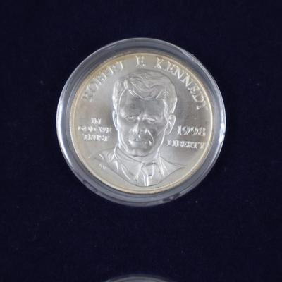 1998 Robert Kennedy Silver Dollar and 1964 Half Dollar Proofs