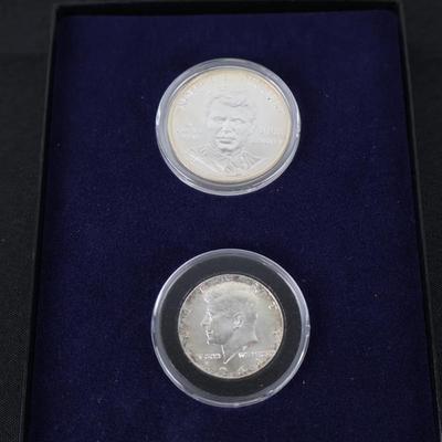 1998 Robert Kennedy Silver Dollar and 1964 Half Dollar Proofs
