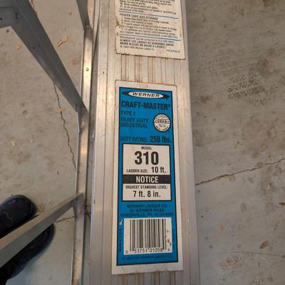 Sale Photo Thumbnail #512: Werner 10 ft Aluminum ladder 
Great Condition