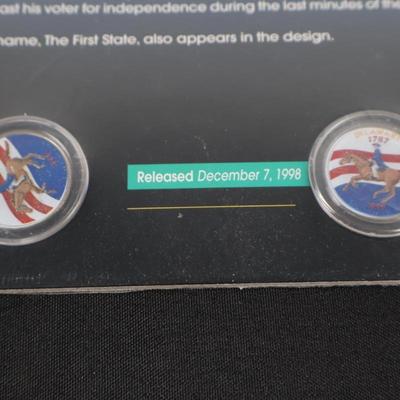 Delaware State Quarters In Color