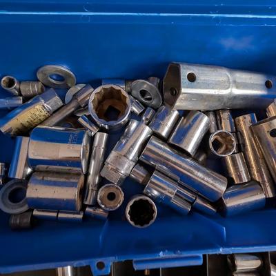 Sale Photo Thumbnail #527: Misc Sockets Lot in Tool Box