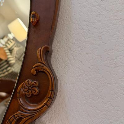 Vintage Art Deco Waterfall Vanity w/ Mirror and matching stool