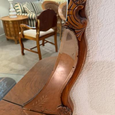 Vintage Art Deco Waterfall Vanity w/ Mirror and matching stool